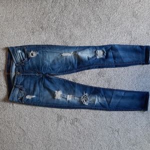 7 for All Mankind Ankle Skinny Distressed Jeans 27/4